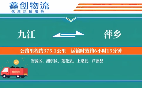 九江到萍乡物流公司
