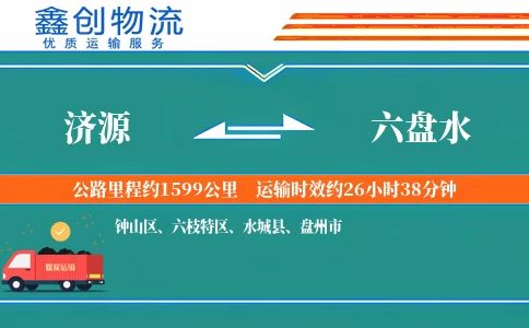 济源到六盘水物流公司