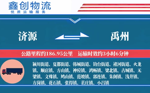 济源到禹州物流公司