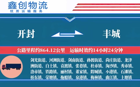 开封到丰城物流公司