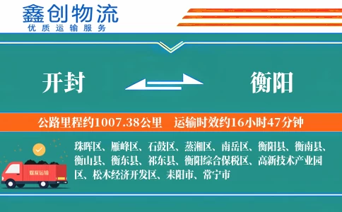 开封到衡阳物流公司