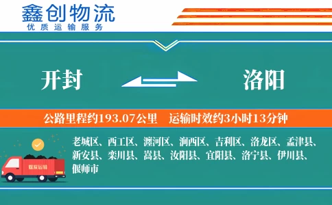 开封到洛阳物流公司