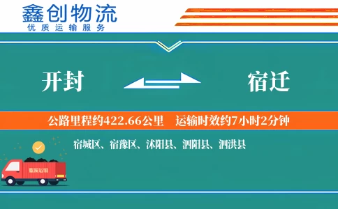 开封到宿迁物流公司