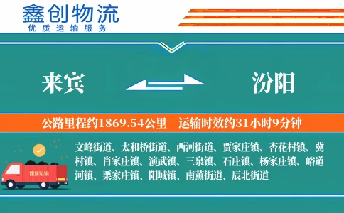 来宾到汾阳物流公司