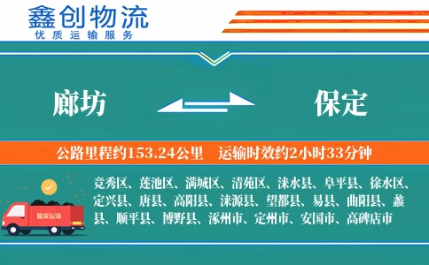 廊坊到保定物流公司