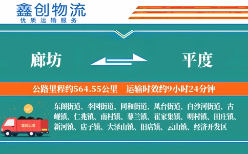 廊坊到平度物流公司