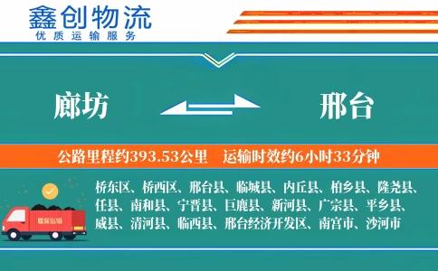 廊坊到邢台物流公司