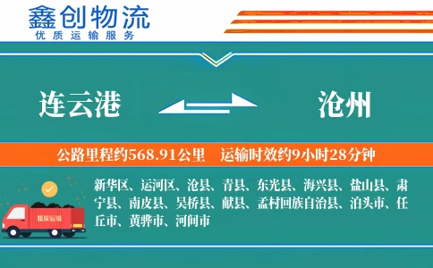 连云港到沧州物流公司