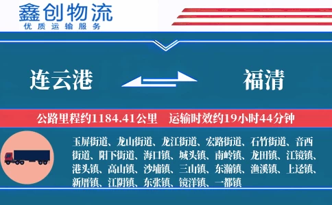 连云港到福清物流公司
