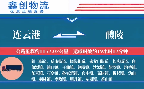 连云港到醴陵物流公司