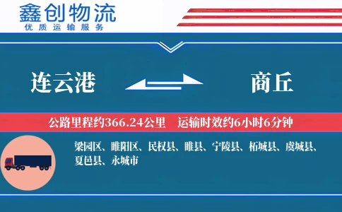 连云港到商丘物流公司