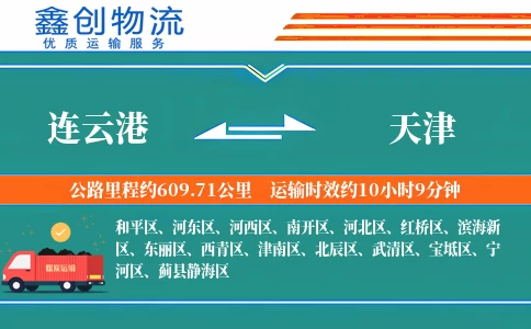 连云港到天津物流公司