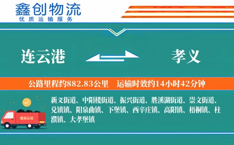 连云港到孝义物流公司