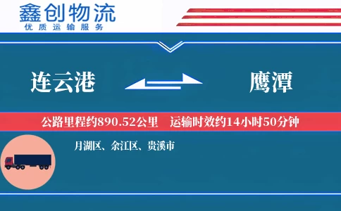 连云港到鹰潭物流公司