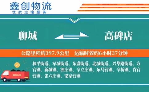 聊城到高碑店物流公司