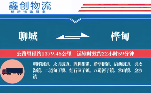 聊城到桦甸物流公司