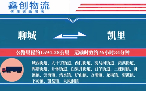 聊城到凯里物流公司