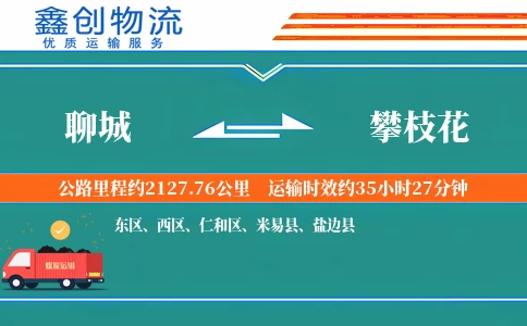 聊城到攀枝花物流公司