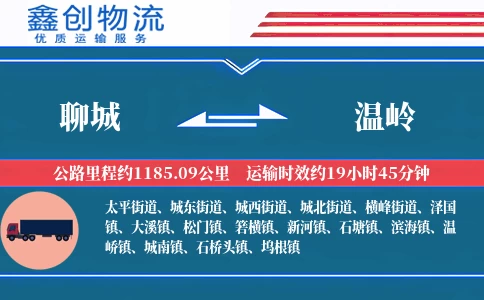 聊城到温岭物流公司