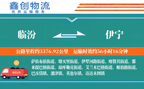 临汾到伊宁物流公司