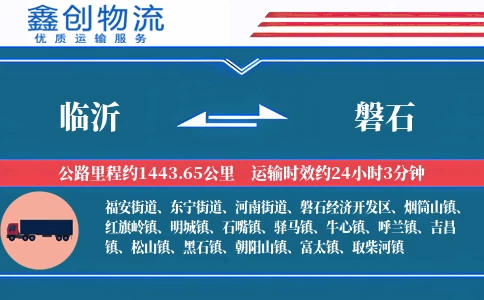 临沂到磐石物流公司