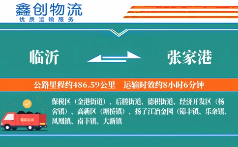 临沂到张家港物流公司