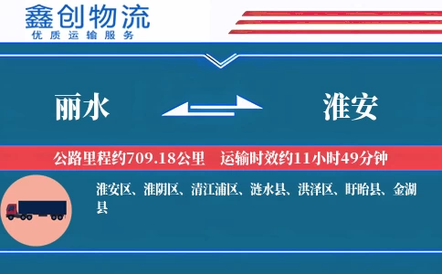 丽水到淮安物流公司