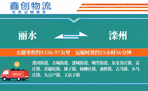 丽水到滦州物流公司