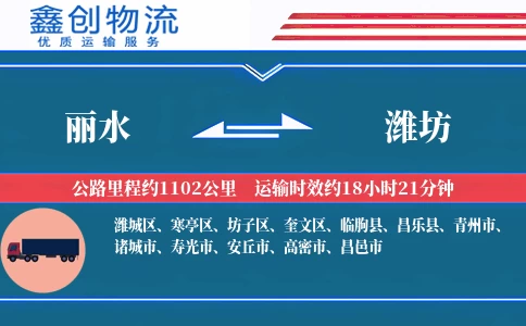 丽水到潍坊物流公司