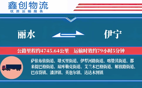 丽水到伊宁物流公司