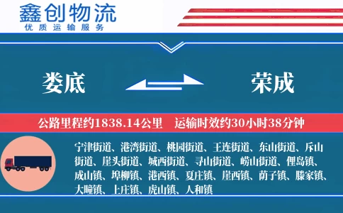 娄底到荣成物流公司