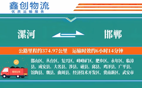 漯河到邯郸物流公司