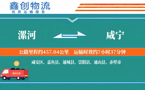 漯河到咸宁物流公司