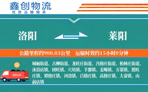 洛阳到莱阳物流公司