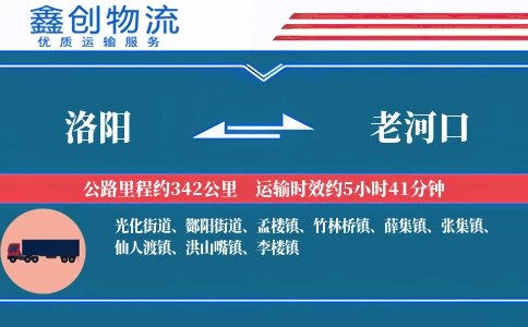 洛阳到老河口物流公司
