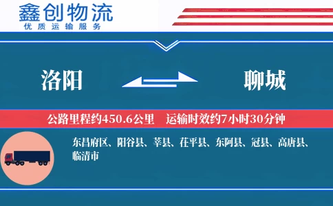 洛阳到聊城物流公司