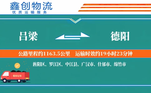 吕梁到德阳物流公司