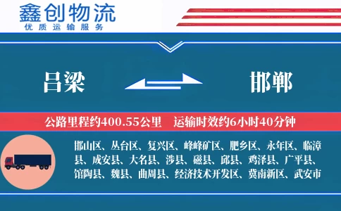 吕梁到邯郸物流公司