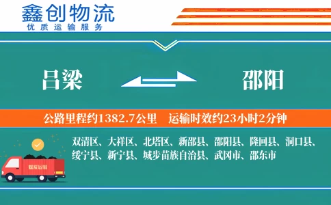 吕梁到邵阳物流公司