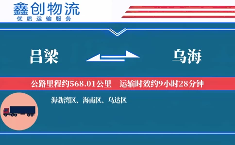 吕梁到乌海物流公司