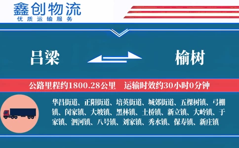 吕梁到榆树物流公司