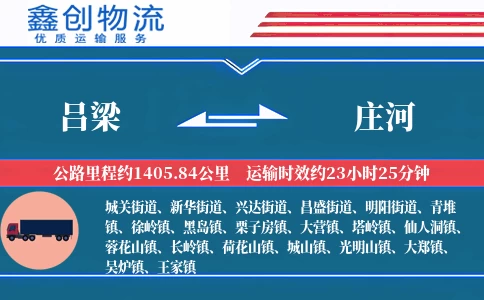 吕梁到庄河物流公司