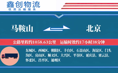 马鞍山到北京物流公司