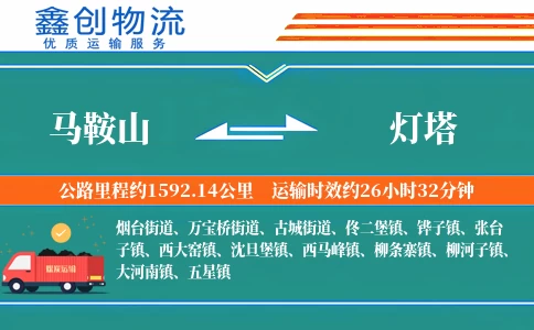 马鞍山到灯塔物流公司