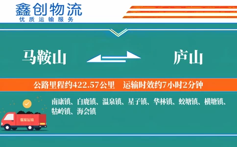 马鞍山到庐山物流公司