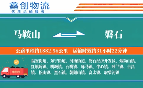 马鞍山到磐石物流公司