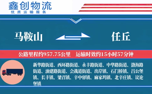 马鞍山到任丘物流公司