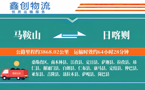 马鞍山到日喀则物流公司