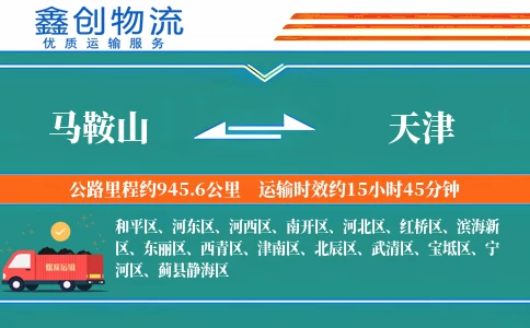 马鞍山到天津物流公司