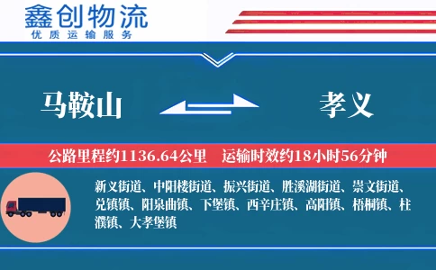 马鞍山到孝义物流公司